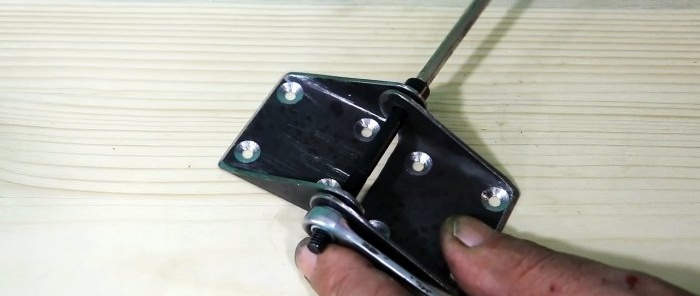 How to make door hinges from a profile pipe quickly and without welding