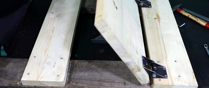 How to make door hinges from a profile pipe quickly and without welding