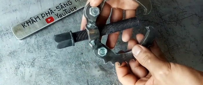 How to make a bearing and pulley puller from an old sprocket