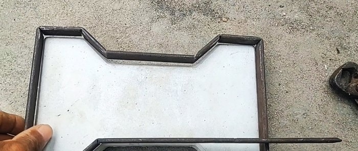 How to make a stamp and emboss under paving slabs on concrete