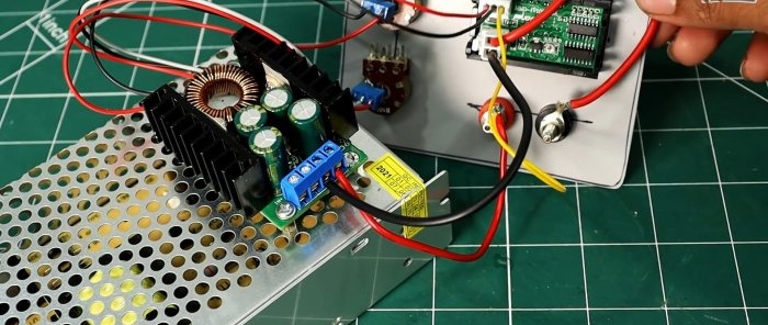 How to make a universal power supply from ready-made modules and a homemade case