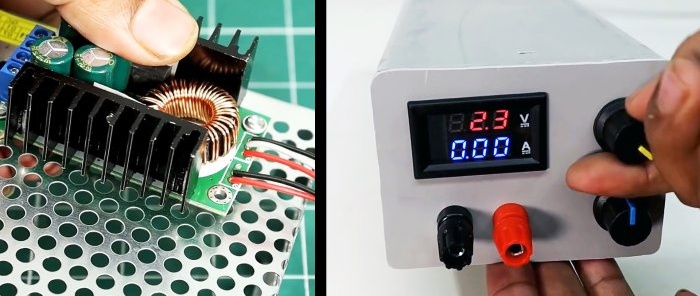 How to make a universal power supply from ready-made modules and a homemade case