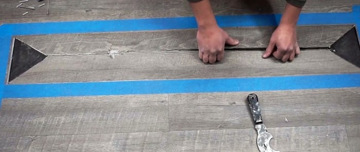 How to replace 1 laminate board without removing the entire floor