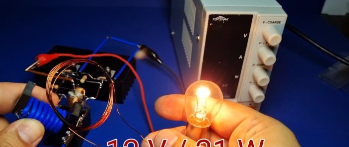 Instructions for making an induction heater for beginners in electronics