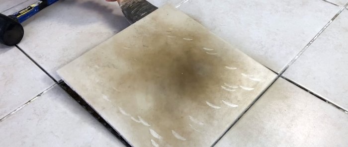 How to dismantle coiled tiles without breaking them