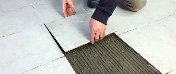 How to dismantle coiled tiles without breaking them