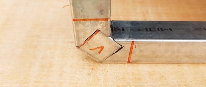 How to perfectly bend a profile pipe at an angle of 90 degrees