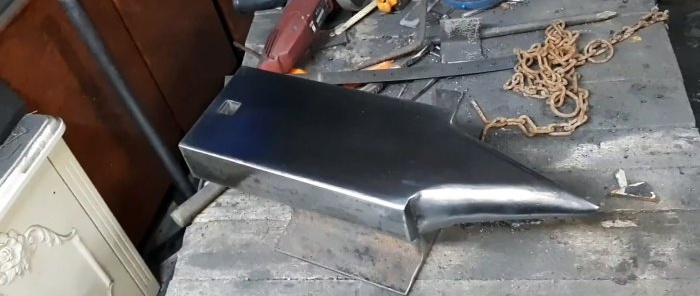 How to make a full-fledged anvil from the remains of profiled metal