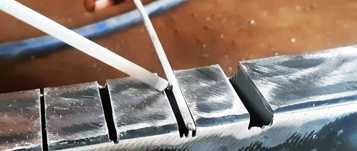 How to weld gaps in thin metal without difficulty