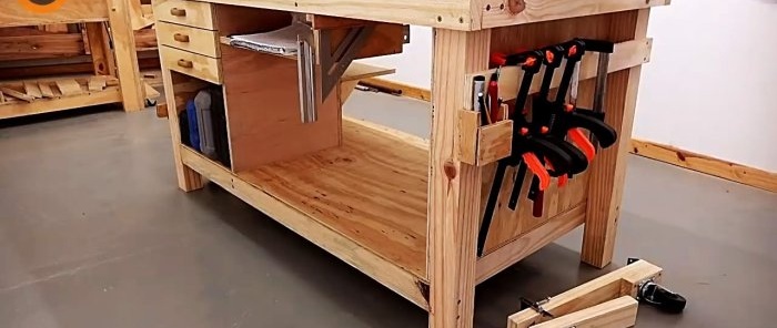 A simple device will allow you to easily move a massive workbench or rack when needed