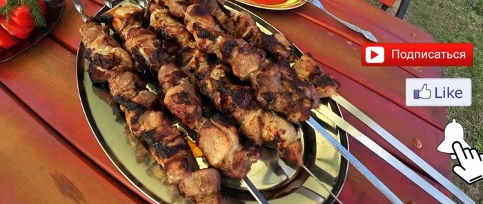 Famous shashlik recipe from the USSR