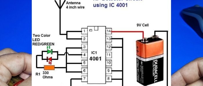 3 simple detector circuits for various household needs