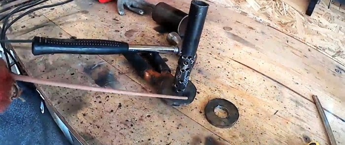 Making a muffler for a home trimmer