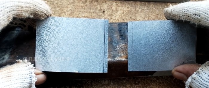 The trick of an experienced welder when welding thin metal 03 mm