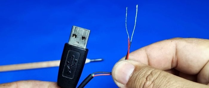 How to quickly make a soldering iron from a 5 V pencil