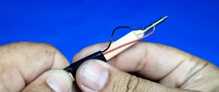 How to quickly make a soldering iron from a 5 V pencil