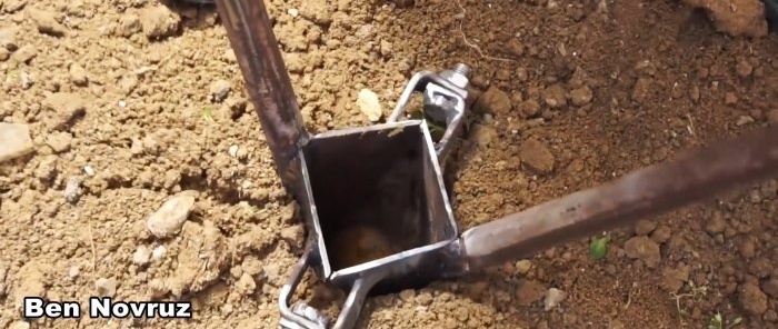 How to make and use a convenient and effective potato planter from metal waste