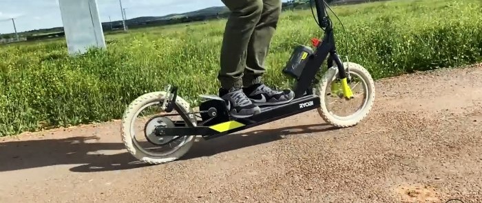 How to make a simple electric scooter based on a children's bicycle