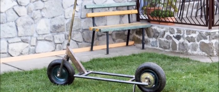 How to make a scooter based on a trimmer engine