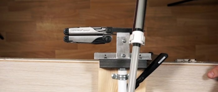 How to assemble a structure for sharpening knives from available materials