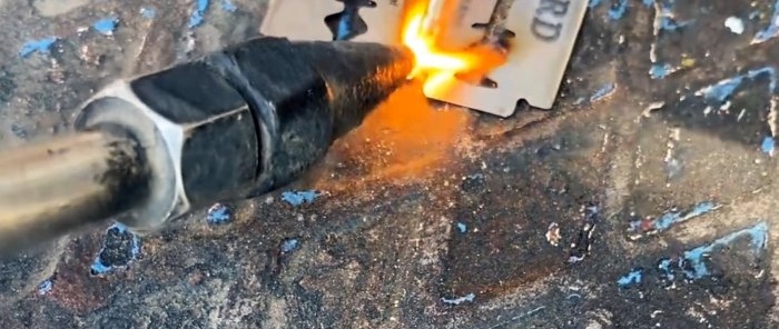 How to weld metal as thick as a razor blade