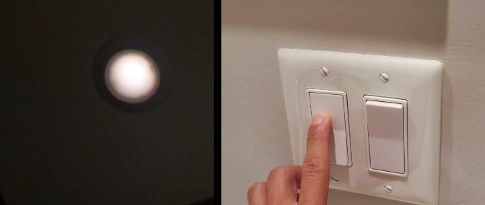 How to eliminate involuntary glow or flickering of a switched off LED lamp