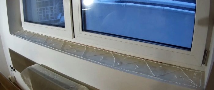 How to use leftover laminate flooring and make a window sill for almost free