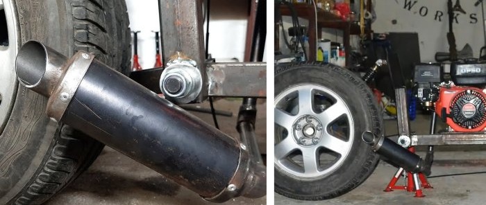 How to make an effective muffler for a motorcycle engine