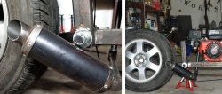 How to make an effective muffler for a motorcycle engine