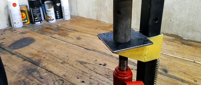 How to make a household press from any hand jack