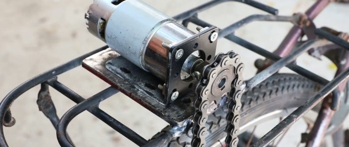 How to make an electric drive for a bicycle without electronics