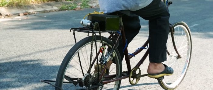 How to make an electric drive for a bicycle without electronics