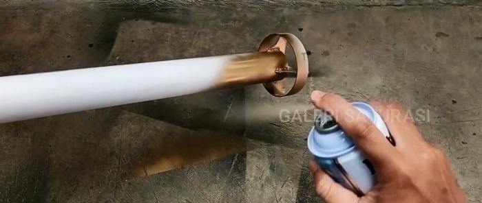 How to make a modern garden lamp for pennies from PVC pipe