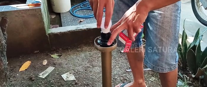 How to make a modern garden lamp for pennies from PVC pipe