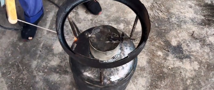 How to make a turbo oven with adjustable flame and one-time loading