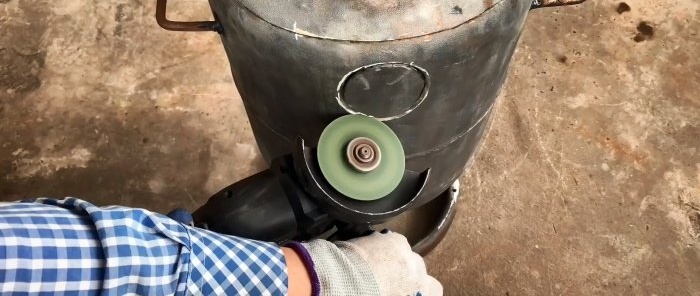 How to make a turbo oven with adjustable flame and one-time loading