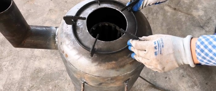 How to make a turbo oven with adjustable flame and one-time loading