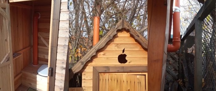 How to make ventilation in an outdoor toilet from PVC pipes and forget about unpleasant odors