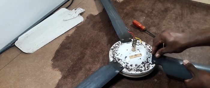 How to make a wind generator based on an asynchronous fan motor