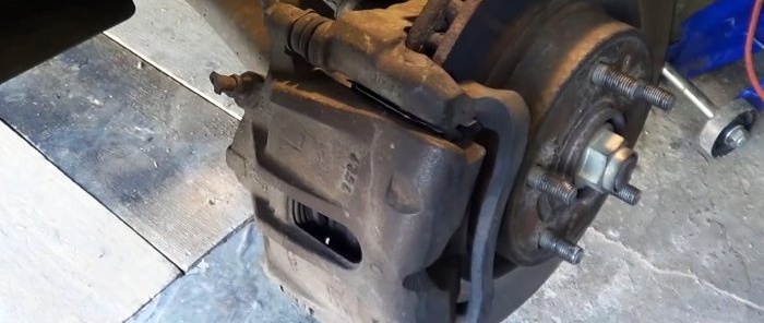 How to fix a stuck brake caliper