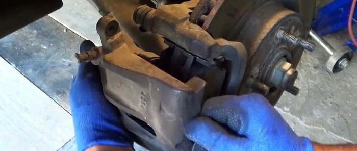 How to fix a stuck brake caliper