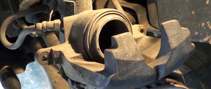 How to fix a stuck brake caliper