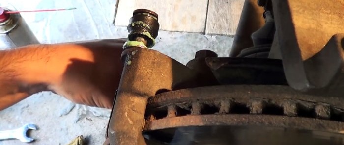 How to fix a stuck brake caliper