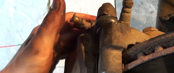 How to fix a stuck brake caliper