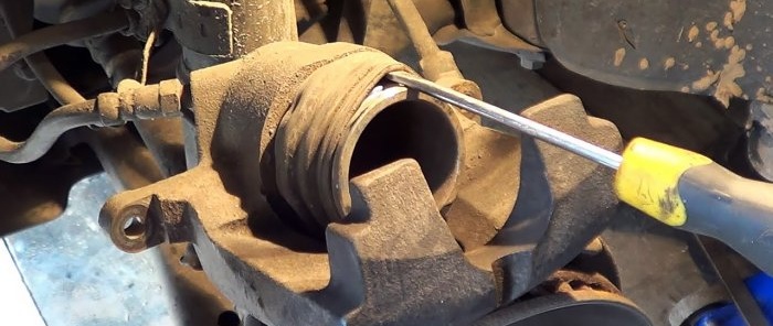 How to fix a stuck brake caliper