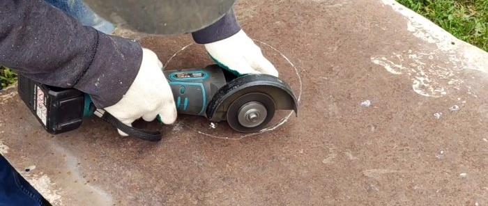 Great idea on how to make a portable stove out of an old kettle