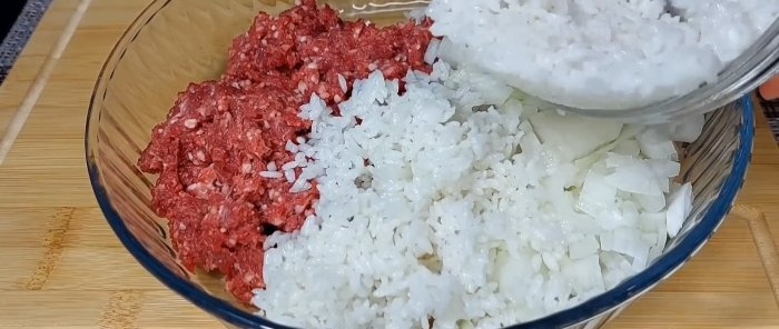 Delicious cabbage rolls according to a Chinese recipe