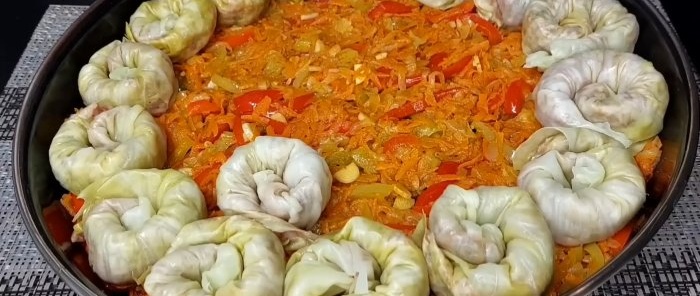 Delicious cabbage rolls according to a Chinese recipe