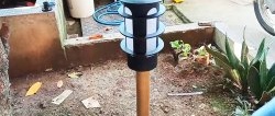 How to make a modern garden lamp for pennies from PVC pipe