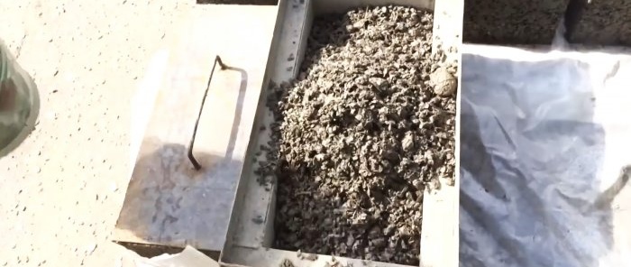 How to make warm blocks from sawdust concrete